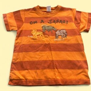 Gymboree Orange Striped Safari T-Shirt